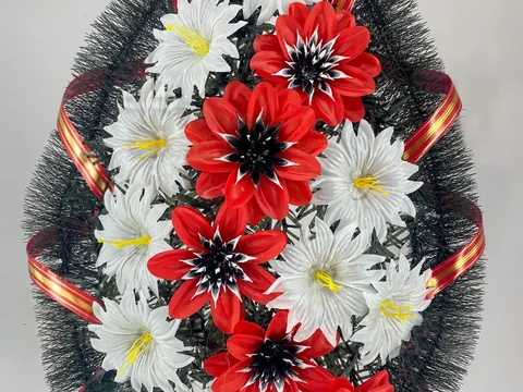 Искусственный венок «Колесо европейское элитное» — фото товара