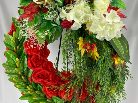 Искусственный венок «Колесо европейское» — фото товара