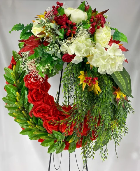 Искусственный венок «Колесо европейское» — фото товара