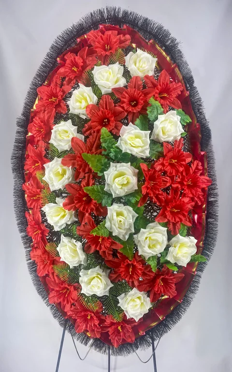 Искусственный венок «Овал» — фото товара
