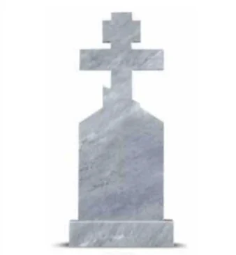 Мраморный крест «№48» — фото товара