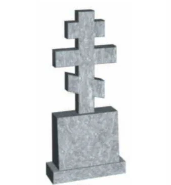 Мраморный крест «№5» — фото товара