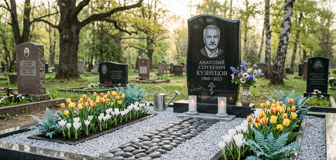 Расчищенный могильный участок — Ритуал-С, Лысьва